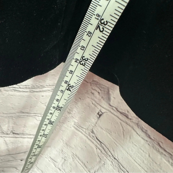 vintage bonnie & norma black velour full skirt sz large - Picture 3 of 8